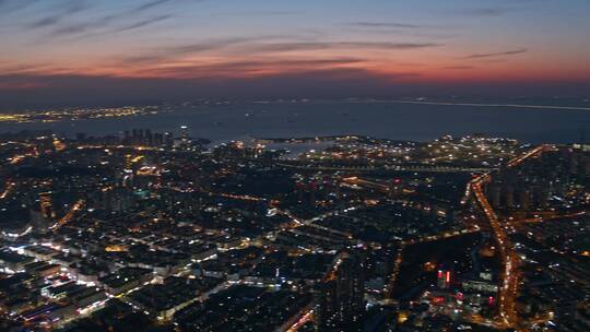 青岛夜景市北CBD夜景