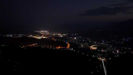 攀枝花城市夜景航拍4K