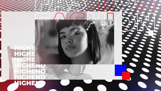 时尚动感标题字幕条图像过渡片场AE模板