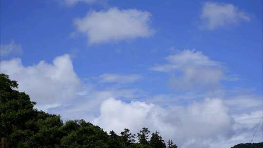 2023广东茂名高州大山蓝天白云延时合集