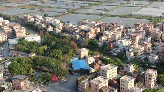 4K航拍广东佛山岭南水乡