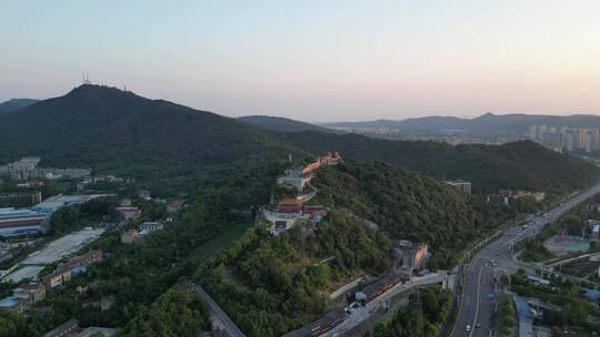 航拍湖北襄阳真武山