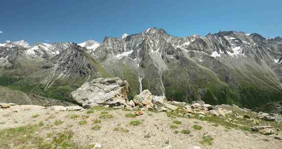 山谷，山脉，多山，白雪皑皑