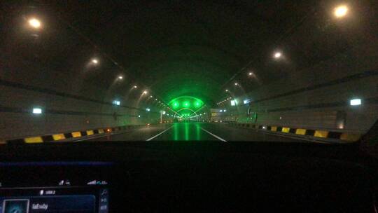 车窗视角隧道景观视频素材模板下载