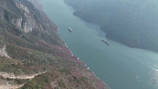 长江三峡巫峡红叶