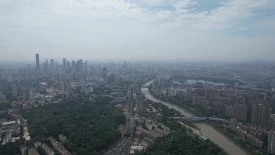 江苏南京城市风光高楼建筑航拍