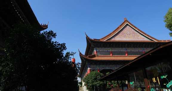 江南大气皇家寺院 苏州皇罗禅寺古建筑