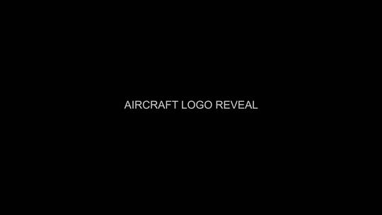 动感飞机飞过logo演绎AE模板
