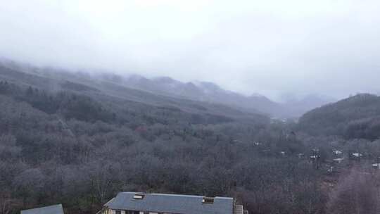 滑雪场景区视频素材模板下载