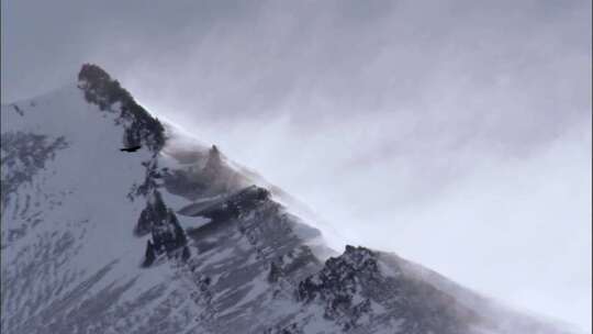 壮阔大气雪山山峰美景风光视频素材视频素材模板下载