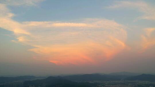 广州白云山森林公园日出日落黄昏夕阳