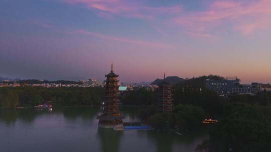 桂林日落风景