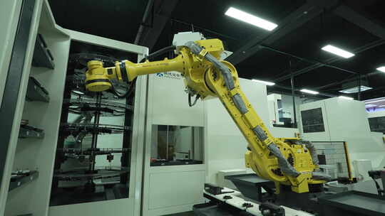 机械手臂 工业 机器人 制造业 智能 工厂视频素材模板下载
