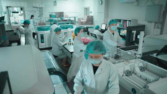 实验室科研人员工作场景