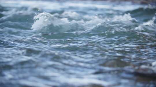 水浪水花水面河面河水奔腾流淌河水流动