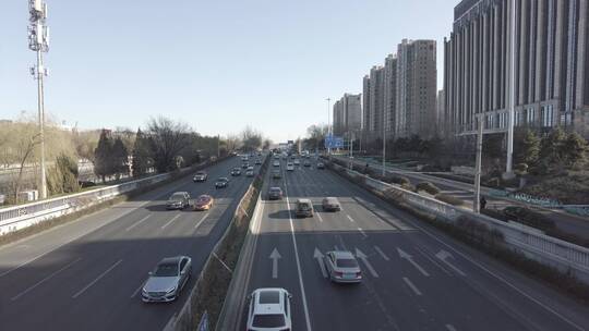 北京二环三环主路4K实拍视频素材模板下载
