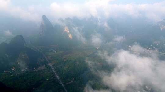 桂林 云海 山水