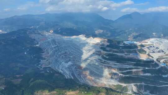 大型露天矿山航拍视频素材模板下载