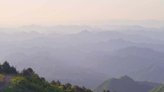 杭州临安大明山牵牛岗群山风景