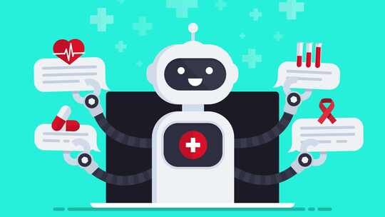 自动化医疗辅助，医疗机器人，聊天机器人，视频素材模板下载