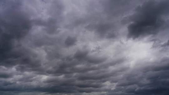 乌云延时天空阴天暴风雨来临台风天气阴雨天