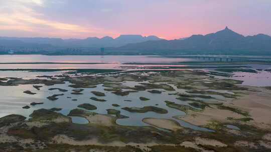 乌海湖   日出