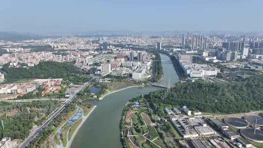 深圳茅洲河和燕罗湿地公园视频素材模板下载