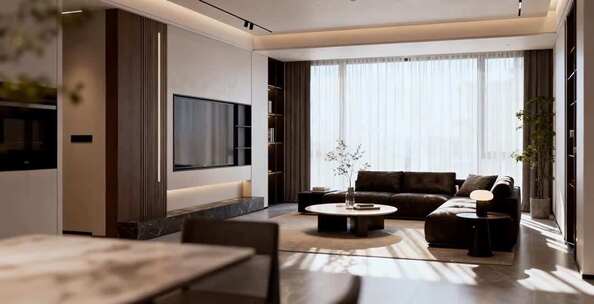 现代风格客厅室内装修素材