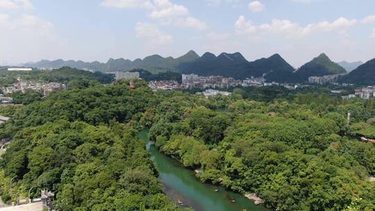 贵州贵阳城市风光旅游景点航拍