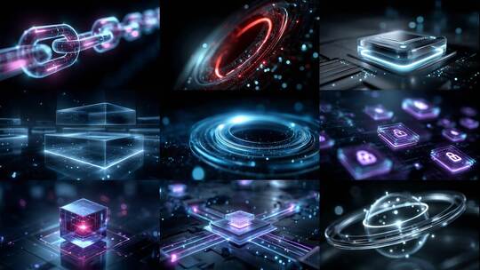 区块链守护数据隐私安全高清在线视频素材下载