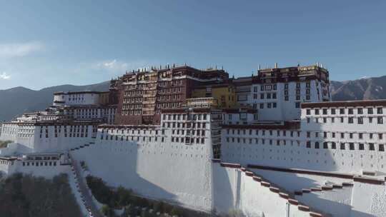 拉萨布达拉宫航拍