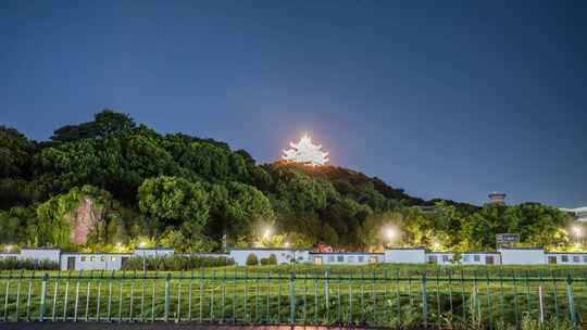 杭州城隍阁星空 夜景星轨延时