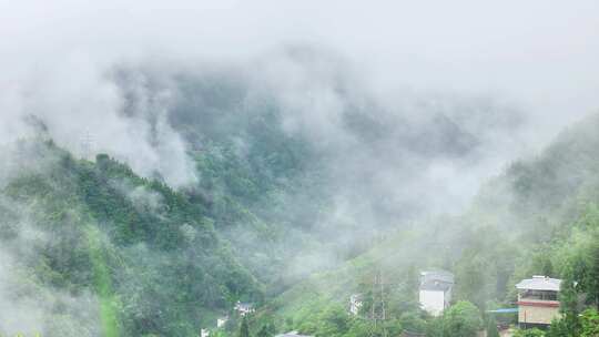 合集唯美农村乡村云海云雾仙境自然空镜