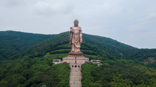 无锡灵山大佛4K延时航拍