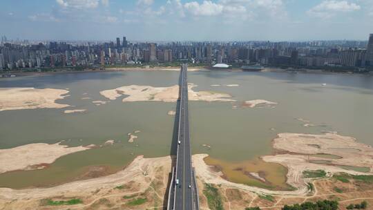 江西南昌城市风光地标建筑航拍