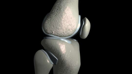膝关节骨性关节炎伴骨赘视频素材模板下载