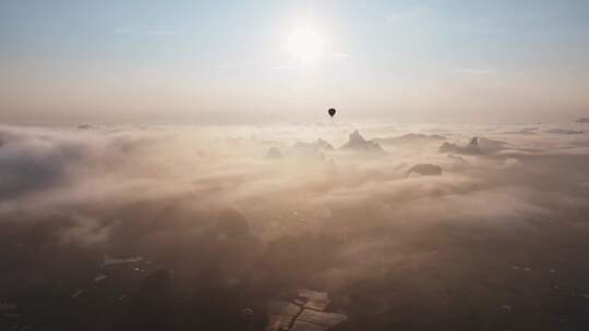 桂林风光 桂林山水 桂林航拍风光风景日出