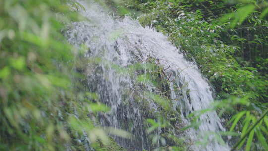 青城山溪流瀑布