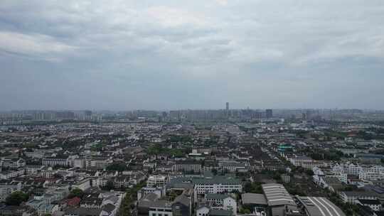 苏州城市风光平江路历史文化街区观前街航拍