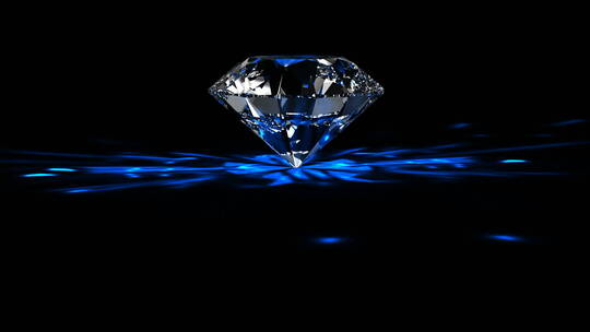 超大钻石立体旋转三维渲染特效镜头舞美用视频素材模板下载