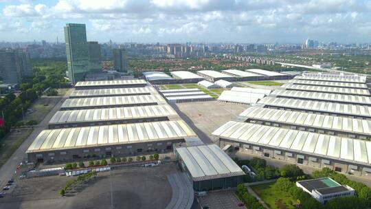 上海新国际博览中心4K航拍（4分钟）