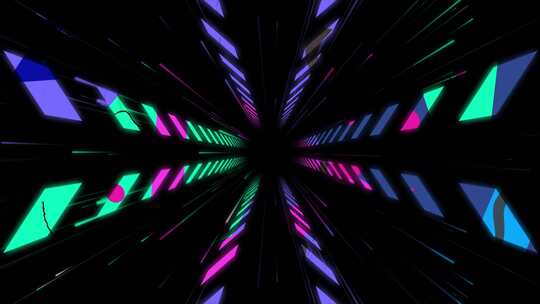 动感穿梭快闪舞曲VJ素材