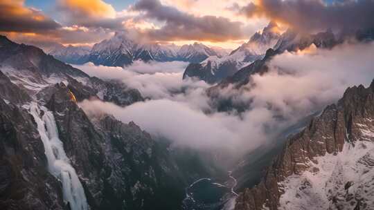 高山云海壮丽全景