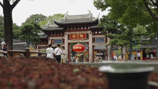 上海徐汇区龙华寺龙华塔寺庙中式建筑