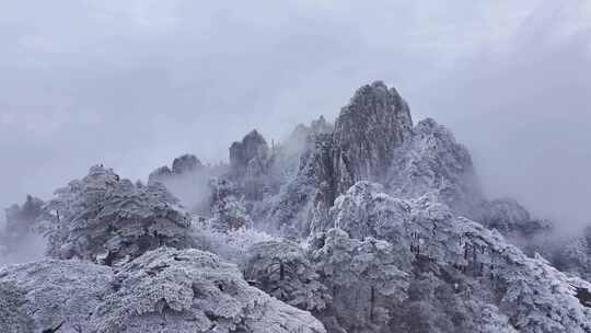 安徽黄山雪景