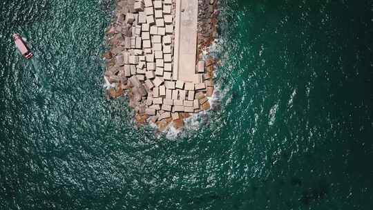 意大利亚平宁半岛地中海航拍