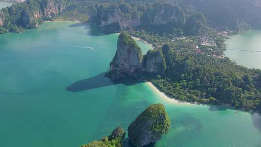 莱莱海滩甲米泰国莱莱热带海滩甲米莱莱海滩景观在泰国