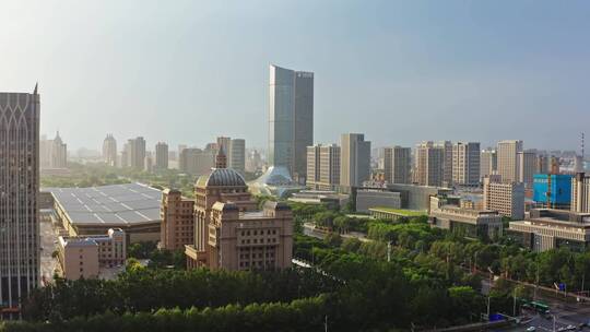 航拍 城市 风景 大气 美丽 风光