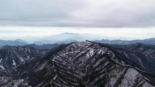 杭州临安大明山牵牛岗群山风景航拍