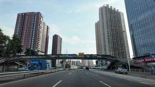 行车记录深圳沿河南路往滨河大道往福田